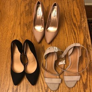 LOT of 3: 1 NWT, 2 Worn Once Charlotte Russe Heels